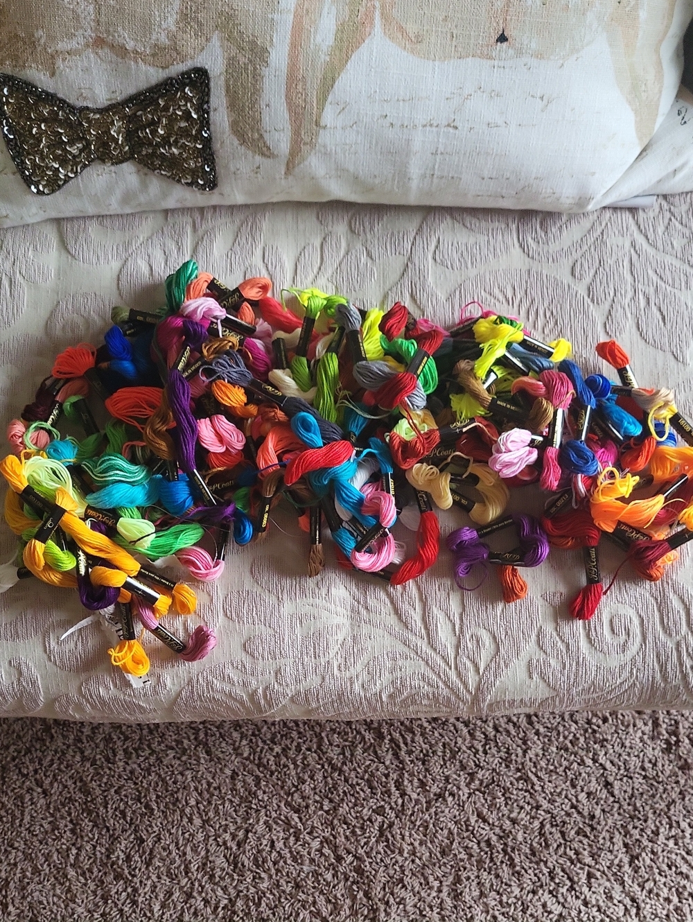 Assorted Multicolor Embroidery Floss Pack for Kids Crafts